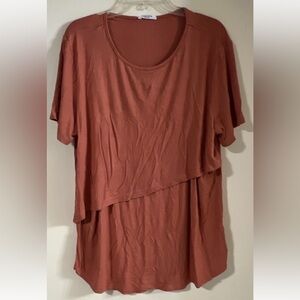 Ekouaer Women's Layered Tops Size XL Short Sleeve Autumnal Colors…#274